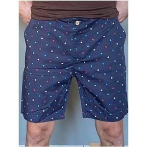 NEW OXFORD LADS cotton shorts in navy polka dot